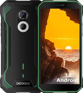 DOOGEE S51 Outdoor Handy ohne Vertrag Android 12 Outdoor Smartphone 4GB+64GB (512GB SD) 5180mAh, 4G Helio G25 Octa Core 6,0", IP68 IP69K/NFC, Grün