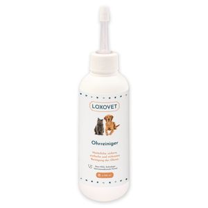 Loxovet Ohrenreiniger 100 ml - für die Reinigung und Pflege der Ohrenpartie von Hunden & Katzen