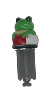 Waschbeckenstöpsel Conny Clever 3D Frosch - Abfluss-Stopfen, für alle handelsüblichen Abflüsse, Kunststoff, 4.7 x 10 x 5.2 cm, Grün
