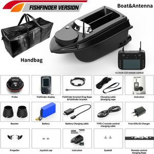 GPS-Angelköderboot, Ködernistboot, 180 Positionierungspunkte, 800 m Fernbedienungsentfernung, 6,6 Pfund Last, Smart Cruise, Fischerkennungsversion