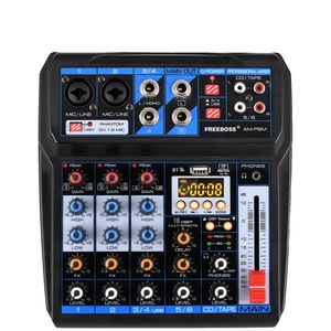 Audio mixér, 6 kanálů, připojení Bluetooth, EU PLUG