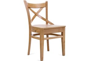 Konsimo Židle "TEMOS", Bílý, dřevo, skandinávské, 45,5x81,5x43 cm