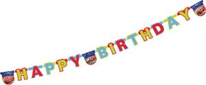Disney Cars Formula - 1 Happy Birthday Banner