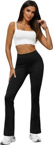 Legginsy damskie z szerokimi nogawkami czarne JS/XY23008L L