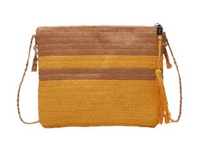 s.Oliver Umhängetasche Crossbody Bag Beige Stripes braun mehrfarbig