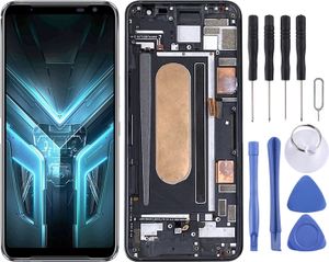 Pro Asus ROG Phone 3 ZS661KS I003DD Displej Full OLED LCD s rámečkem Dotykový náhradní díl oprava Black