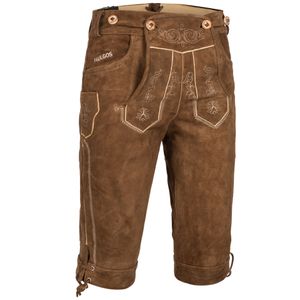 PAULGOS pánske tradičné kožené nohavice - podkolienky - pravá koža - veľkosť 44 - 60