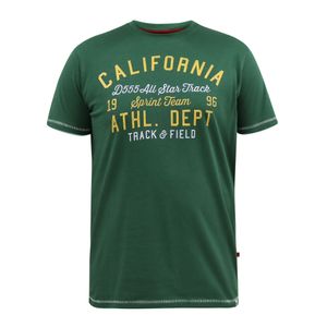D555 Pánske tričko "Parnwell California Athletics" DC486 (XXL) (Green)