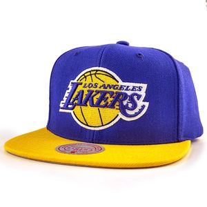 Mitchell & Ness Snapback Cap NBA Wool 2 Tone LA Lakers purple/yellow