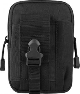 IdeallStore® Wojskowy pokrowiec taktyczny, Trooper Reach, poliester, pojemność 1 l, 18 cm, czarny