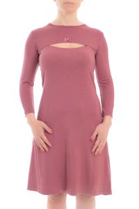 lovelymama Damen stilbewusstes cleveres Still Hemd Kleid2 Pink S