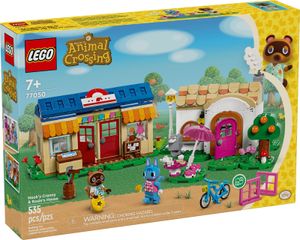 LEGO Animal Crossing Nooks Laden und Sophies Haus Set, kreatives Spielzeug für Kinder mit 2 Mini-Figuren aus der Videospielreihe, Geschenk für Mädchen und Jungen ab 7 Jahren 77050