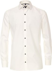 CASAMODA Herren Festhemd Langarm Kent Umschlag Comfort-Fit Creme 44