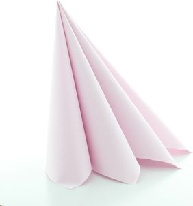 Serviette in Hellrosa aus Linclass® Airlaid  40 x 40 cm, 50 Stück