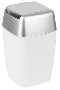Spirella Kosmetikeimer "Retro" mit Schwingdeckel 7 Liter (ØxH): 20 x 33 cm Weiß