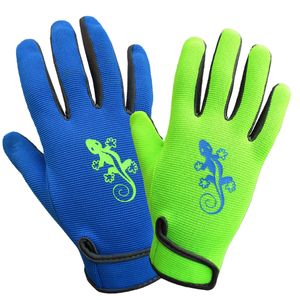 Garden-Gecko Garten-Handschuh Damengröße 8, weich, waschbar, grün