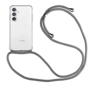 betterfon | Samsung Galaxy S23 FE Handykette Smartphone Halskette Hülle mit Band - Schnur mit Case zum umhängen Handyhülle mit Kordel zum Umhängen für Samsung Galaxy S23 FE in Grau