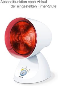 Beurer Infrarotlampe IL 35 150 Watt Abschalt-Automatik Timer LED-Anzeige