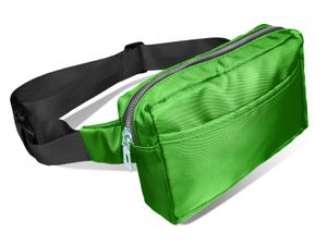 Bauchtasche Gürteltasche Hüfttasche Hip bag 3 Fächer Verstellbarer Gurt, Grün