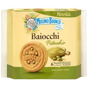 MULINO BIANCO Baiocchi Pistacchio - Kekse mit Pistazienfüllung 168g x 12 Pack