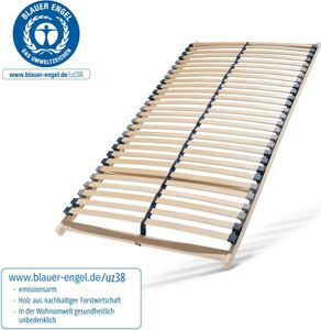 Lattenrost 120x200, Lattenrahmen aus Buche, 7 Komfortzonen, 28 Latten, Federholzrahmen GERMANY, Lattenrost Selbstmontage, Traglast bis zu 150Kg Lattenrost 120x200, Lattenrahmen aus Buche, 7 Komfortzonen, 28 Latten, Federholzrahmen GERMANY, Lattenrost Selbstmontage, Traglast bis zu 150Kg