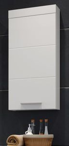trendteam Bad Hänge-Stauraumelement Devon Weiß Melamin/Weiß Hochglanz Tiefzieh 35 x 75 x 16 cm