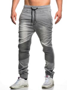 Tazzio Herren Jeans Regular Fit im Biker Jogger-Stil 16505 Grau L
