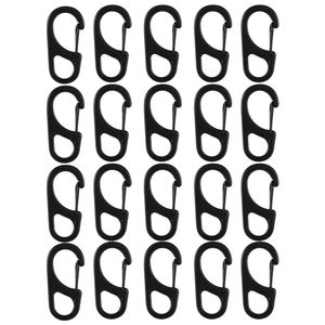 Karabiner Mini Schlüsselanhänger, Titanlegierung Karabinerhaken,  Metall Schnalle Doppelkarabiner, für Wandern, Camping, Reisen,(Schwarz)