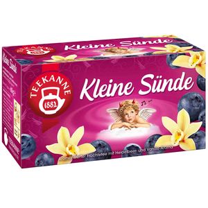 Teekanne Kleine Sünde Früchtetee Heidelbeer Vanille Aroma 60g