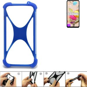 K-S-Trade Handy Hülle kompatibel mit LG Electronics K42 Silikon Schutzhülle Cover Case Bumper Silikoncase TPU Softcase Schutz Hülle Smartphone