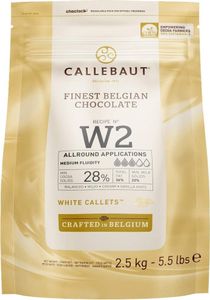Callebaut, Kuvertüre Callets, weiße Schokolade28%Kakao(2,5Kg)