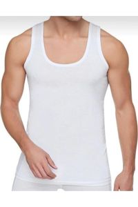 6 Pack Herren Unterhemden Weiß  Größe S Baumwolle Achselhemd K-87