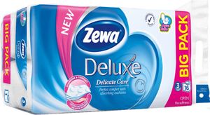 Zewa Deluxe Toaletní papír bez vůně Delicate Care - 3 vrstvy 16 rolí