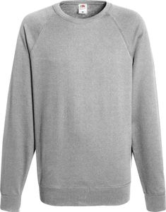 Fruit Of The Loom Herren Raglan-Sweatshirt, Rundhalsausschnitt BC2653 (Xlarge) (Hellgrau) Fruit Of The Loom Herren Raglan-Sweatshirt, Rundhalsausschnitt BC2653 (Xlarge) (Hellgrau)