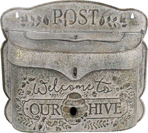 Schránky na listy Clayre & Eef 41x9x36 cm Grau Metall