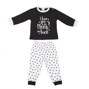 Babyschlafanzug schwarz/weiß Größe 98/104