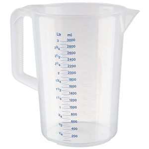 APS Messbecher 3,0 Liter transparent aus Polypropylen