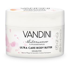 VANDINI Body Butter Damen mit Sheabutter - Body Creme als Körpercreme & Gesichtscreme für trockene Haut 1x 200 ml