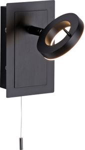 LED-Wandleuchte - Anthrazit - Weiß - Acryl - Stahl - 13 x 19 cm - mit Schalter LED-Wandleuchte - Anthrazit - Weiß - Acryl - Stahl - 13 x 19 cm - mit Schalter
