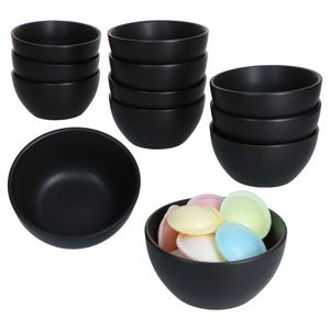 12x London Lampart Nero Kattegat Snack- & Dip-Schälchen 150ml Ø10cm schwarz Bowl