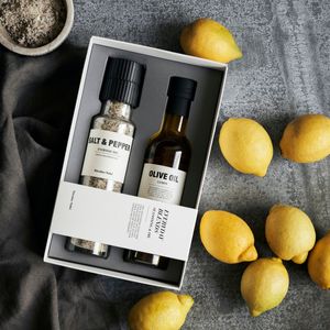 Nicolas Vahé - Salz/Pfeffer und Öl in der Geschenkbox Seasoning Vahe