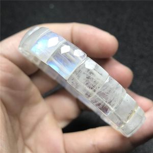10x8mm Natürliches Licht Mondstein Armband Für Frauen Dame Heilung Geschenk Kristall Runde Perlen Schmuck Stränge AAAAA
