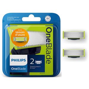 Philips QP220 / 50 - Náhradné čepele x2 OneBlade (životnosť až 8 mesiacov)