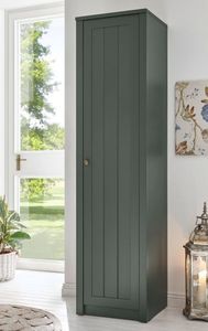 Garderobe Schrank Forres Schuhschrank Landhaus grün 50 x 197 cm