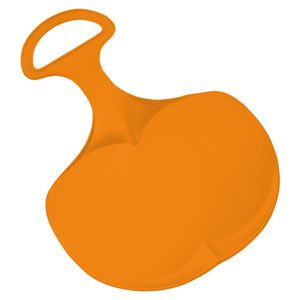 Poporutscher mit Griff  Germany Rutschteller robuster Schneerutscher aus Kunststoff - Schneeteller für groß und klein standard-orange