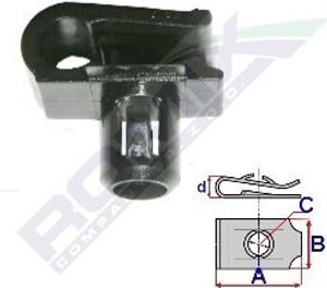 ROMIX Clip Zier- / Schutzleiste C60454 passend für MERCEDES-BENZ M-Klasse (W164)