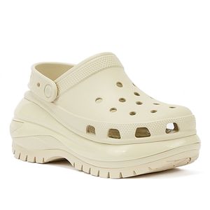 Crocs Classic Mega Crush Clog Bone Dámské béžové sandály