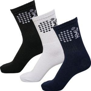 hummel hmlCOURT 3-PACK SOCKS - BLACK/MARINE/WHITE - 46/48