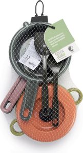 Dantoy Spielwaren Topfset Green Bean - aus recyceltem Kunststoff, 7-tlg. Spielgeschirr Küche Zubehör küchenladenzubehör