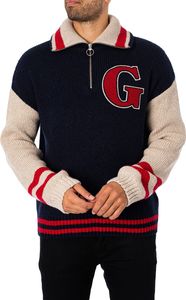 GANT Wool Neps Letterman-Jacke, Blau L